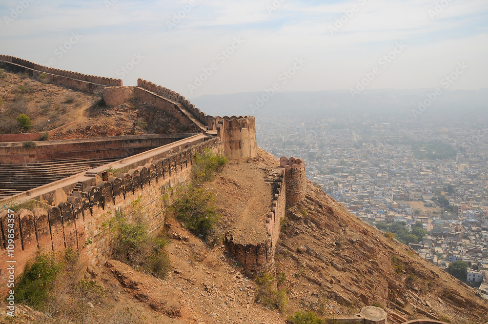 The Jaigarh Fort in Jaipur, Rajasthan, India 