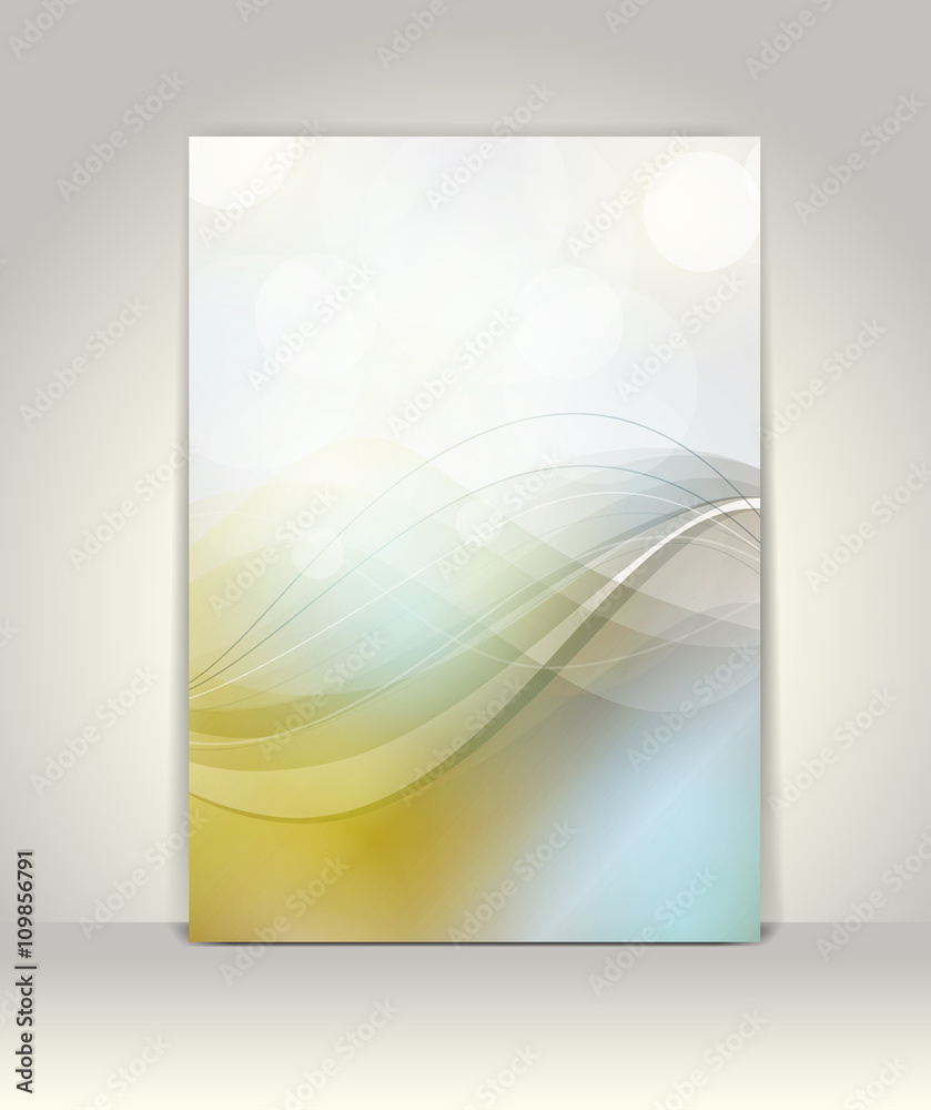 Flyer or brochure template, abstract design