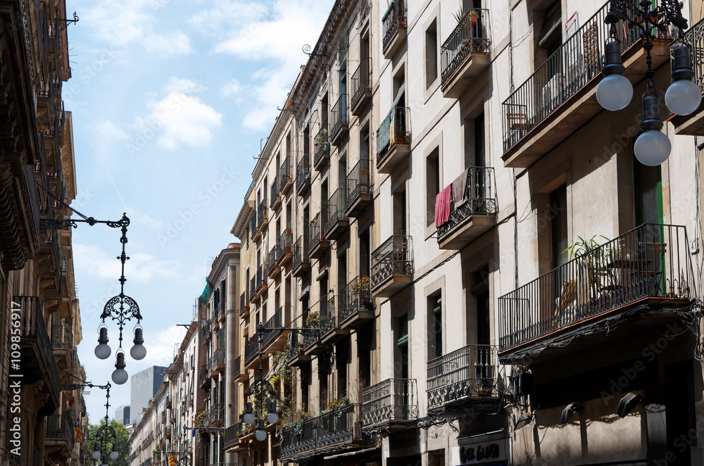 rue et Immeubles de Barcelone