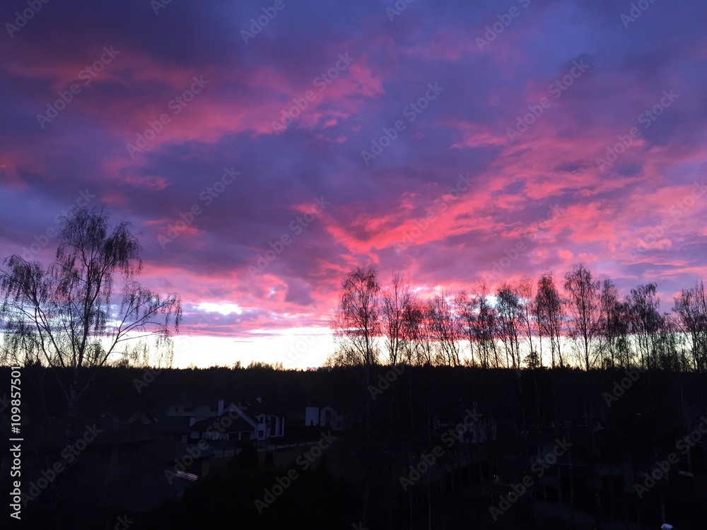 Obraz premium evening sky