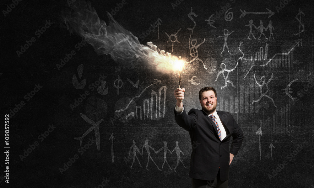 He is searching for solution