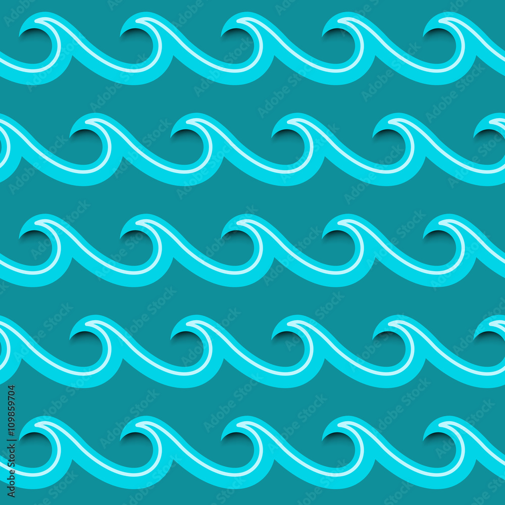 Obraz premium Sea waves background.