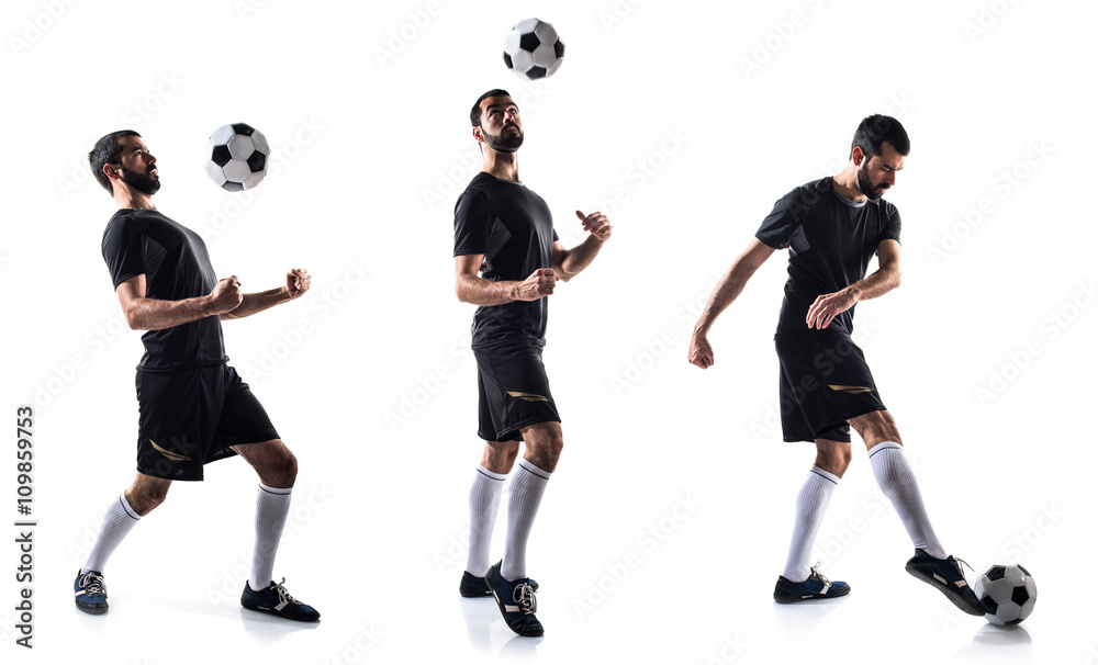 Man playing football Man playing football