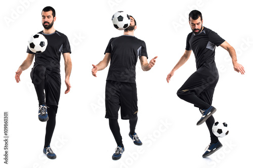 Man playing football