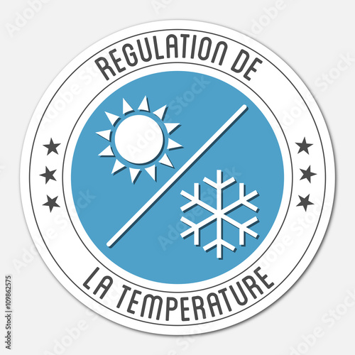 Logo régulation de la température.