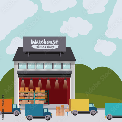 delivery and storage warehouse design 