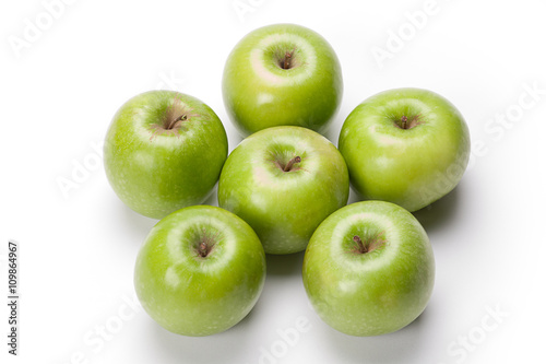 set of granny smith apples