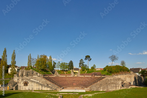Amphitheater von Augusta Raurica (heute: Kaiseraugst im Kanton Aargau) photo