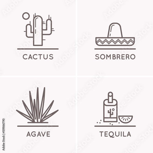 Mexico culture set