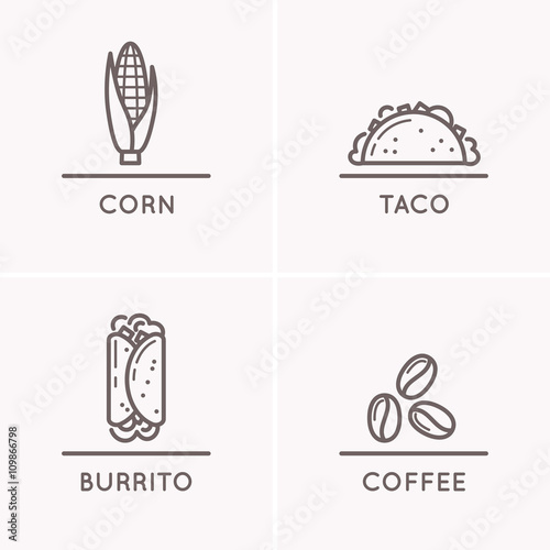 Mexico culture set