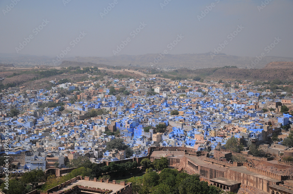 Jodhpur - blue city, Rajasthan is one of the largest forts in India