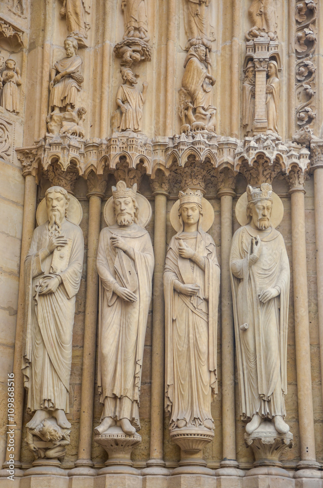 Details of Notre Dame de Paris Cathedral