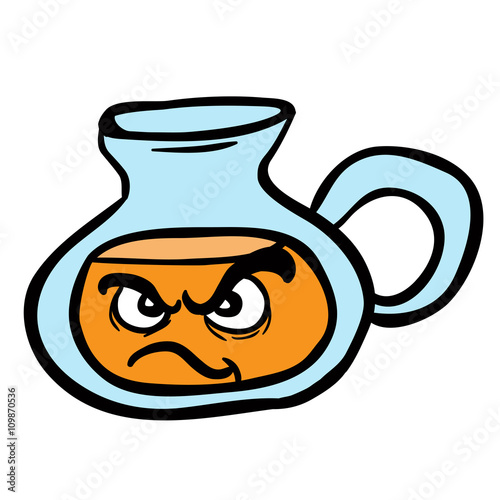 angry lemonade jug