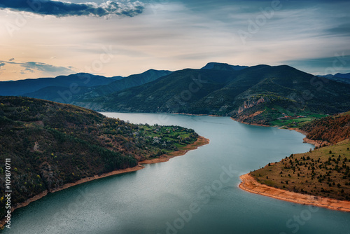 Spring sunrise along the Arda river, Eastern Rhodopes, Bulgaria