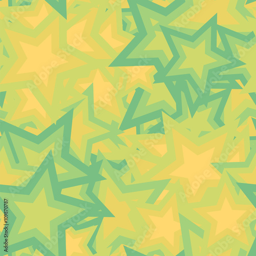 Scattered stars. Seamless vector pattern. Abstract vector background.
