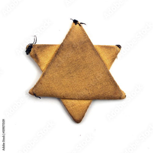 Textile jewish six-pointed star