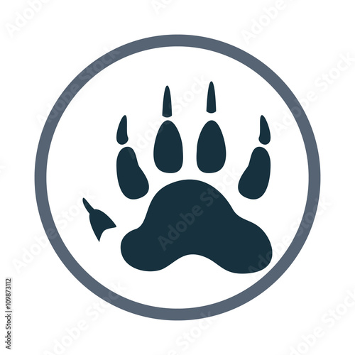 Wolverine paw print icon