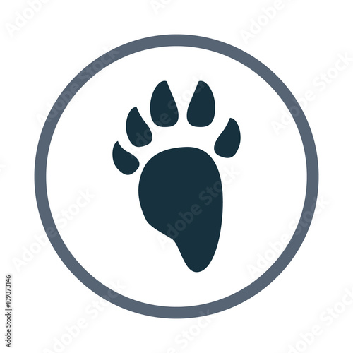 Beaver paw print icon