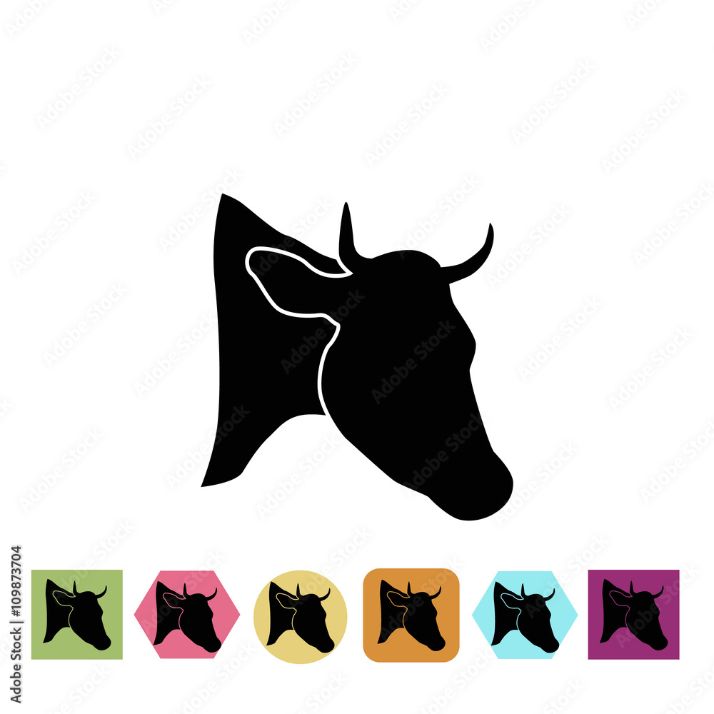 Fototapeta premium Cow icon