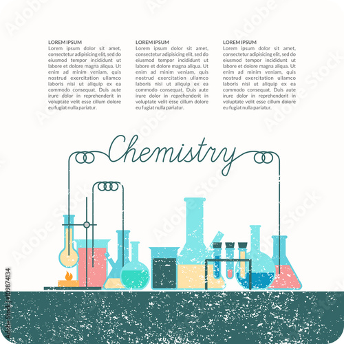 Vector poster for Chemistry.