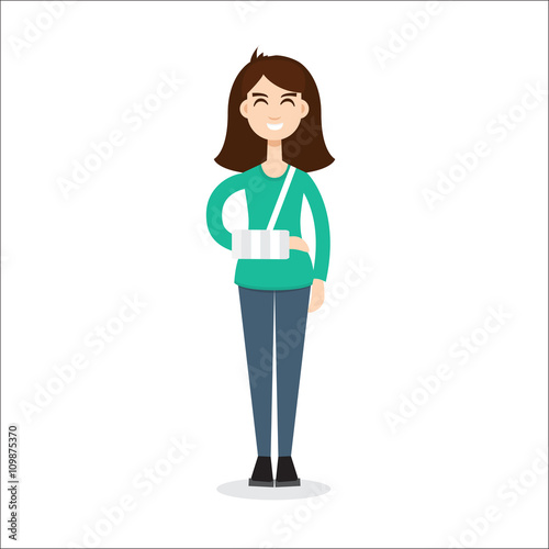 broken arm girl