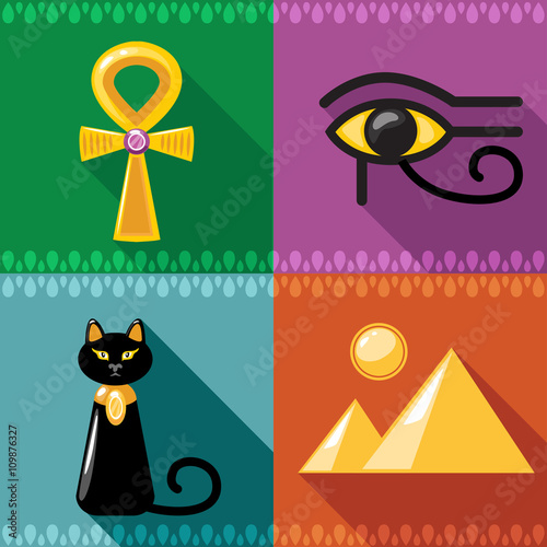  Egypt Icons in vector
