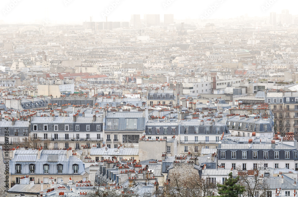 Montmartre City View, Paris, France