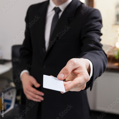 Receptionist working at the hotel