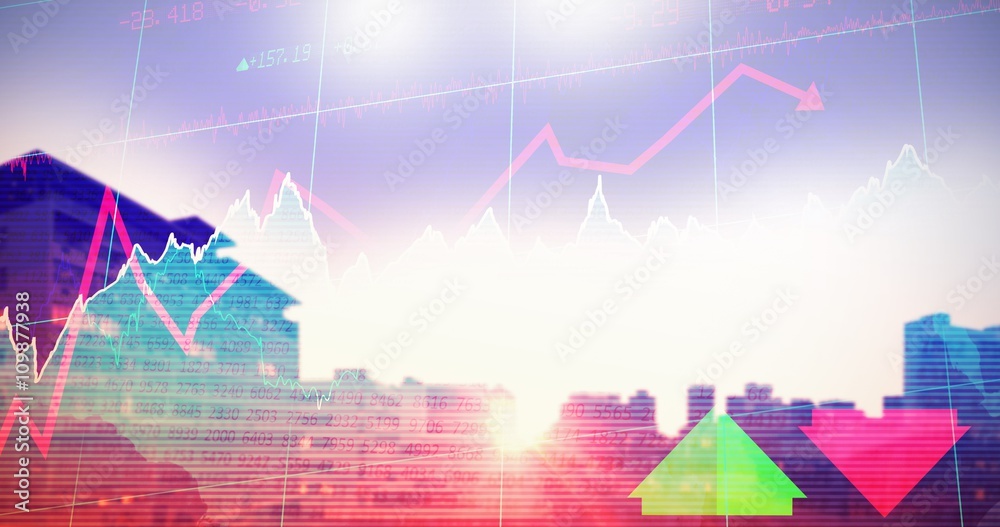 Composite image of picture of city at daytime Composite image of picture of city at daytime