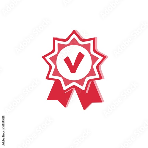 Vector of Medal icon. Medal colorful / flat design. Icon for the sports / trade / stickers. Vector illustration.