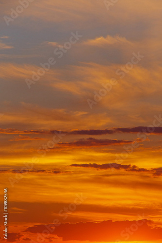 view on clouds in sky at sunset © romantiche