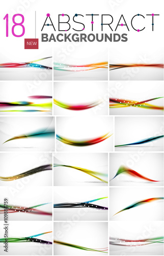 Collection of abstract backgrounds