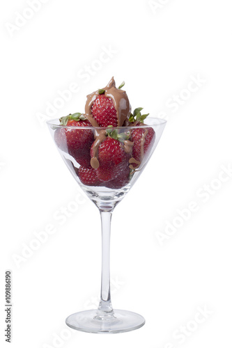 strawberries with chocolate fondue
