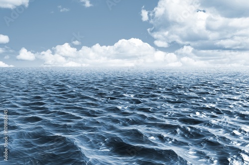 Composite image of blue ocean