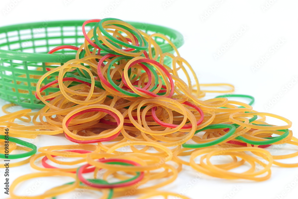 Small round colorful rubber bands Small round colorful rubber bands
