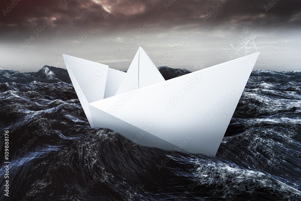 Obraz premium Composite image of virtual image of a origami