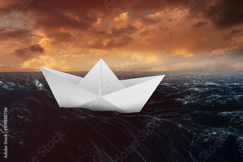 Composite image of image of a virtual origami