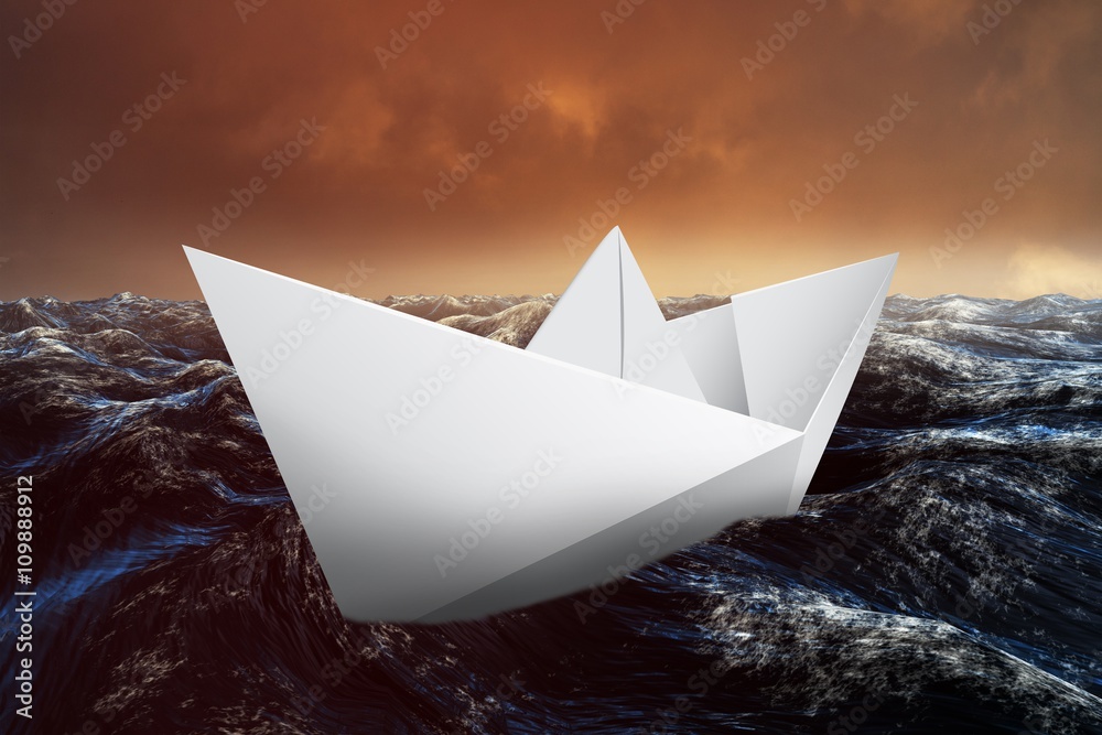 Obraz premium Composite image of virtual image of a origami