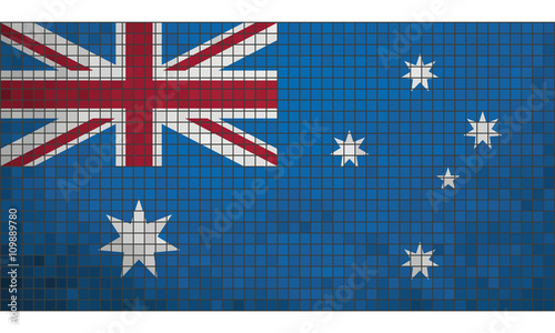 Mosaic flag of Australia
