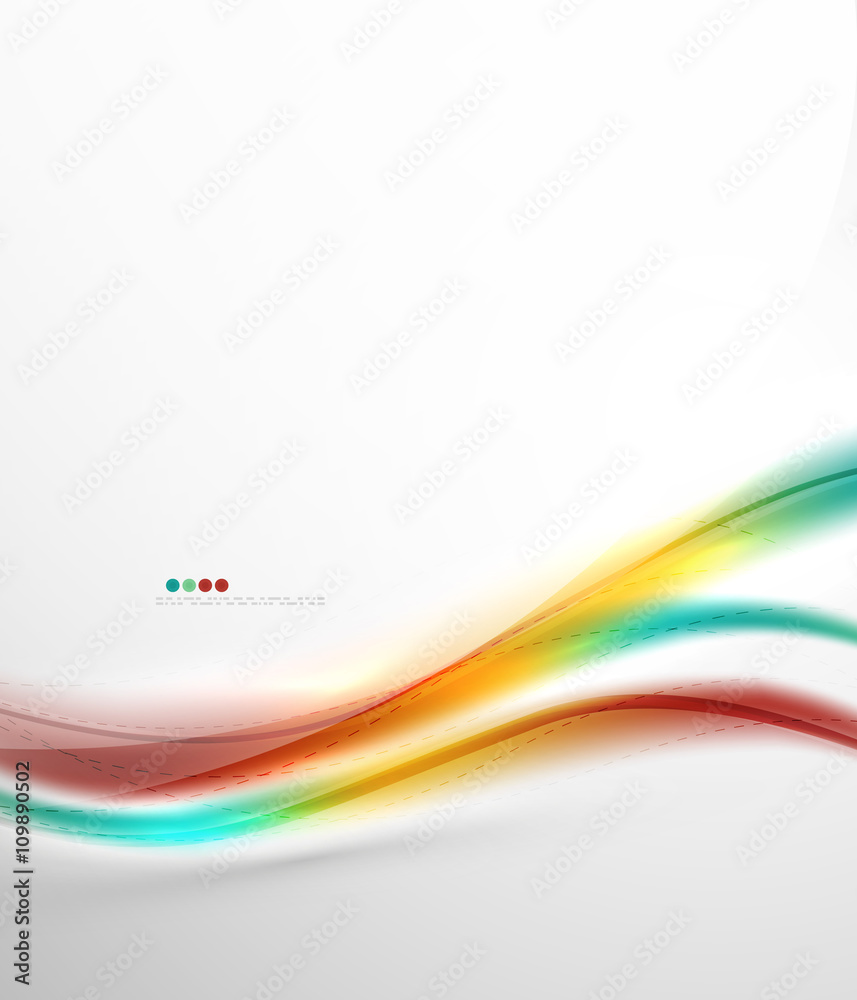 Rainbow color glossy silk elegant wave Rainbow color glossy silk elegant wave