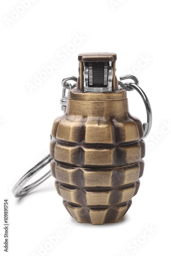 Lighter in the form of a hand grenade