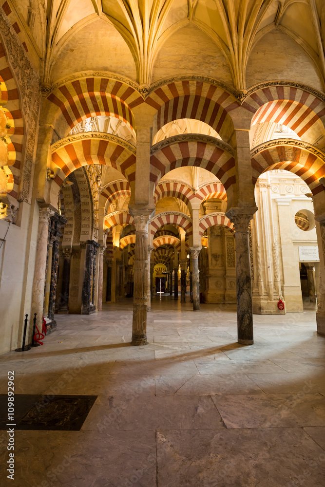 Fototapeta premium La Mezquita Cathedral in Cordoba, Spain. The cathedral was built