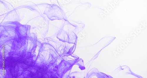 purple ink spreading in water, 4k photo