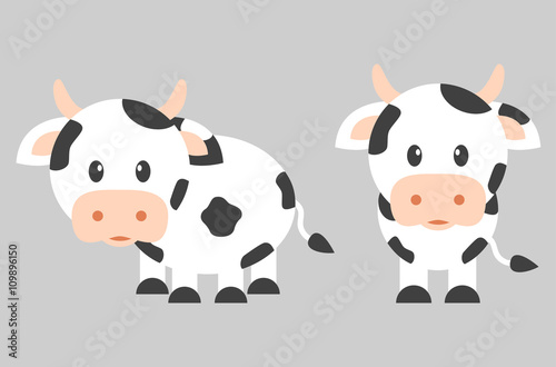 cartoon cow set