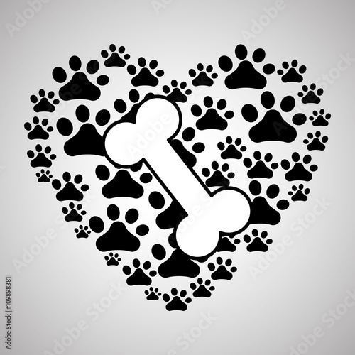 Pet shop design. animal icon. care concept, vector illustration