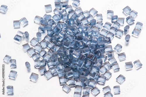 blue transparent polymer resin