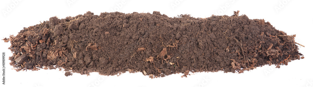 Soils for plants. isolated on white background Soils for plants. isolated on white background