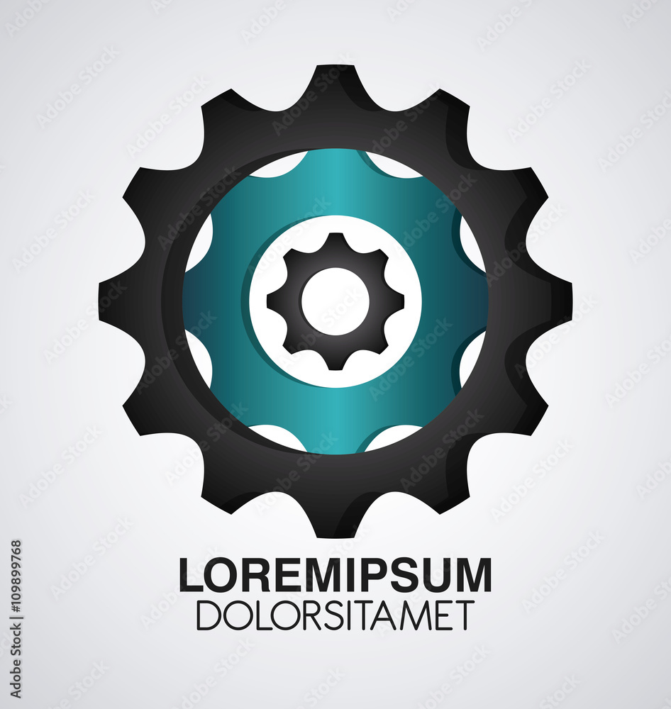 Gear illustration. Machine icon. Cog design Gear illustration. Machine icon. Cog design