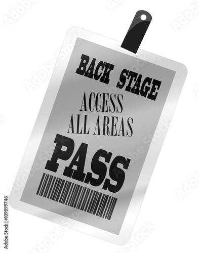 Backstage Pass Plastic