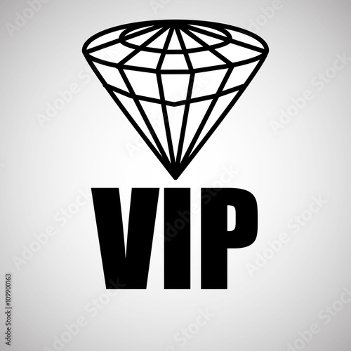 VIP design. Exclusive concept. Flat illustration